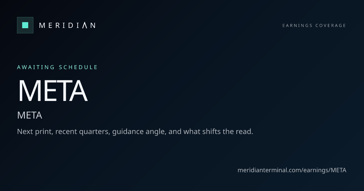 META Earnings Date, Estimates, and Quarterly Results | Meridian | Meridian